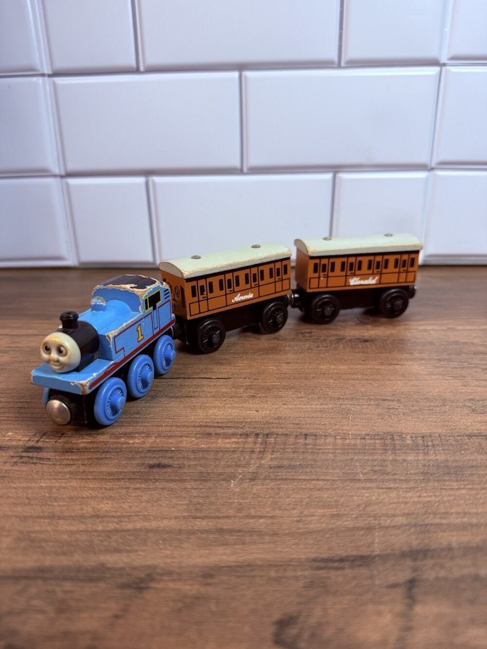 Thomas & Friends Wooden Railway Thomas and Annie And Clarabel Vintage